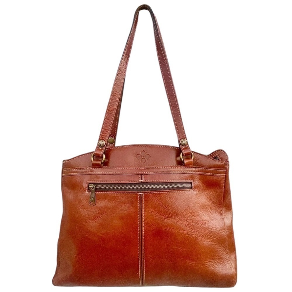 Patricia Nash Rich Brown Leather Shoulder Bag - Picture 6 of 11